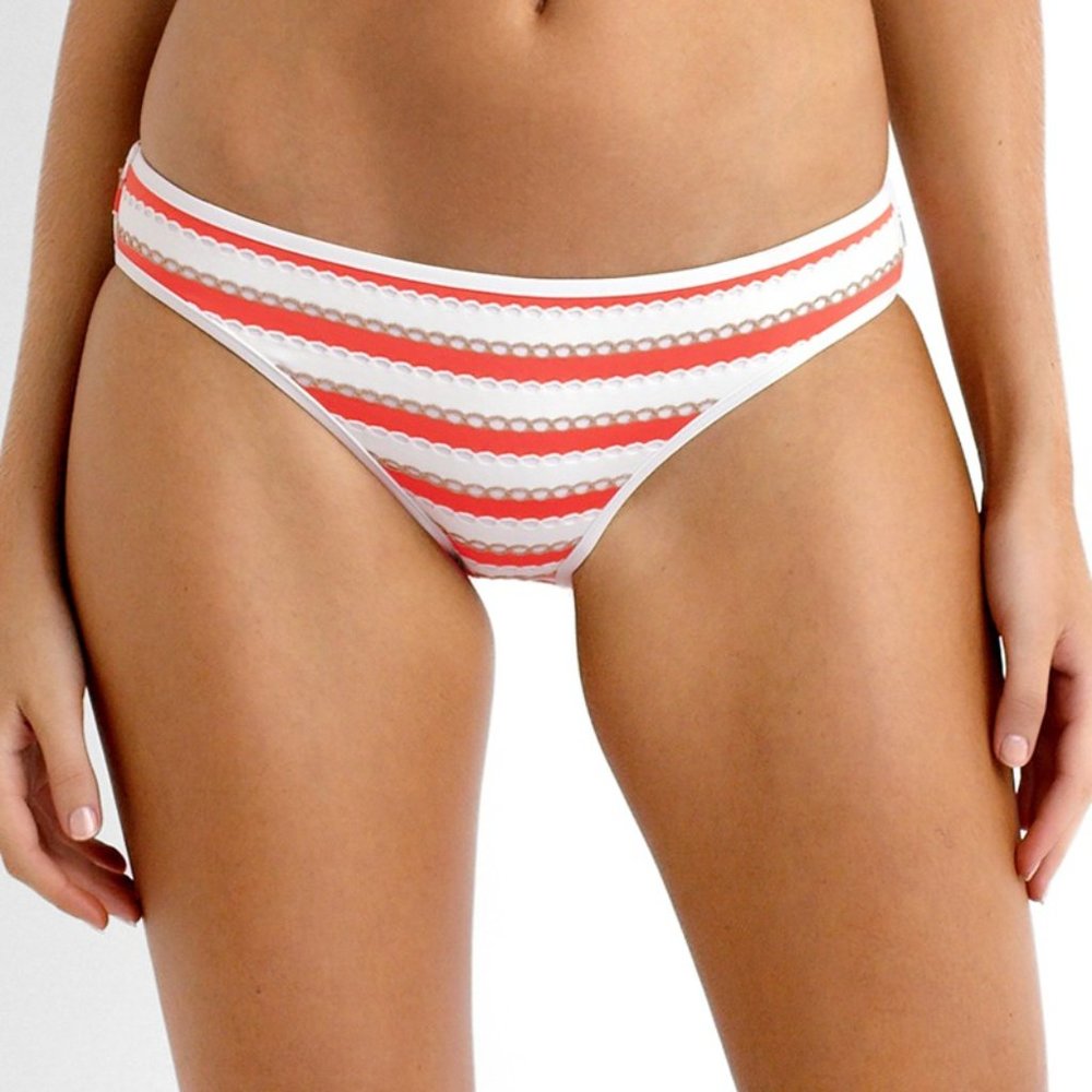 Seafolly Coast to Coast Hipster Women's Bikini Striped Swim Bottom NWT Size: 4 - Picture 1 of 6
